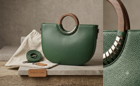 Special Wodden Handle ladies bag