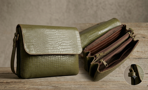 Double face backside traditional ladies bag