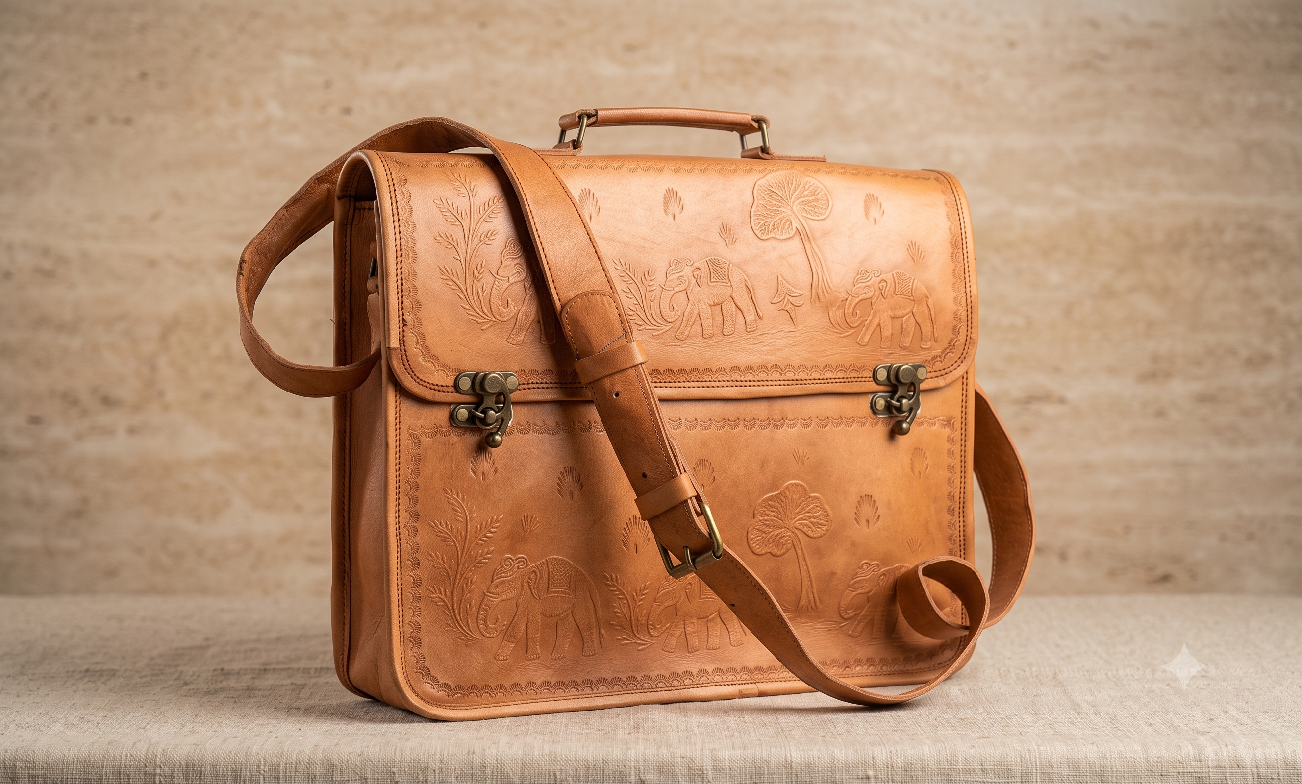 Traditional Embossed 15 Laptop Bag
